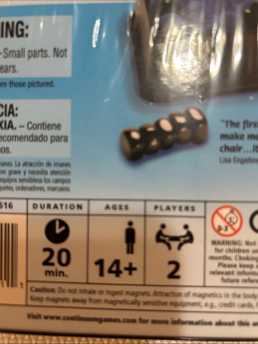 Jishaku Magnetic Strategy Game — Black - Picture 3 of 3